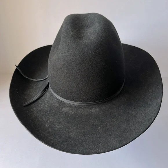 Vintage RESISTOL Quarter Horse Rodeo Black Cowboy Hat